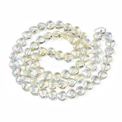 Electroplate Glass Beads Strands X-EGLA-S188-14-B02-1
