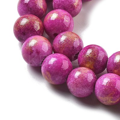 Natural Mashan Jade Beads Strands G-A255-A01-01M-1
