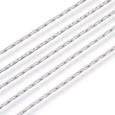 Non-Tarnish 3.28 Feet 304 Stainless Steel Boston Link Chains X-CHS-L017-13B-1