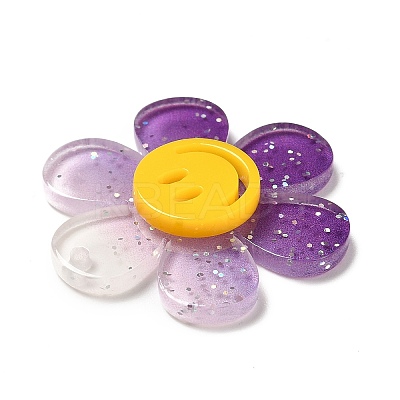 Gradient Color Transparent Acrylic Pendants OACR-H004-01C-1