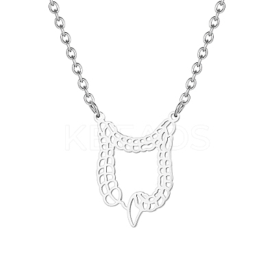 Non-Tarnish 304 Stainless Steel Pendant Necklaces for Women RN1882-2-1