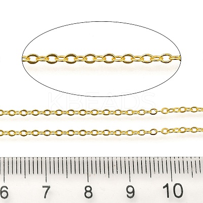 Rack Plating Brass Cable Chains CHC-M001-04G-01-1