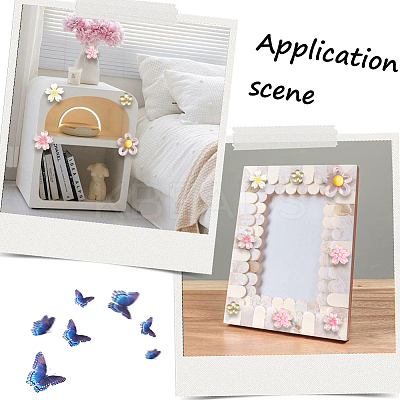 200Pcs 6 Styles Transparent Resin Cabochons CRES-SP0001-11-1