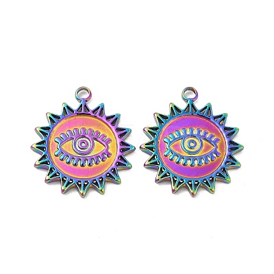 Ion Plating(IP) 304 Stainless Steel Pendant Rhinestone Settings STAS-B032-35MC-1