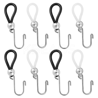 20Pcs 2 Colors Iron Zipper Holder Upper FIND-CP0002-85-1