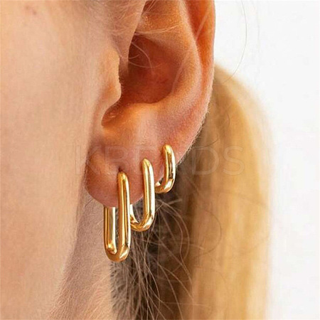 Zinc Alloy Hoop Earrings WG0BC63-03-1