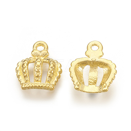 Tibetan Style Alloy Crown Charms EBB054Y-G-1