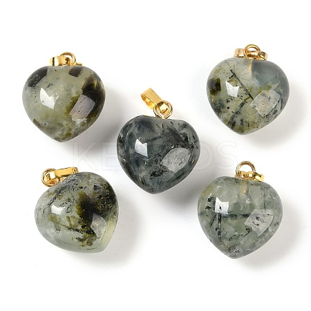 Natural Prehnite Pendants G-J386-H17-G-1