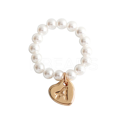 Plastic Imitation Pearl & Alloy Finger Rings FS-WG241E1-01-1