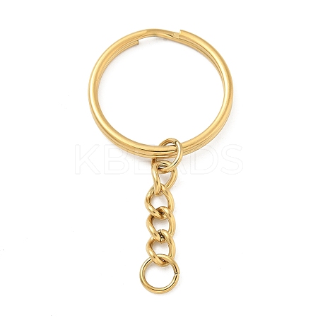 Ion Plating(IP) 304 Stainless Steel Split Key Rings KEYC-M035-01G-1