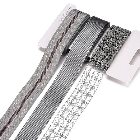 9 Yards 3 Styles Polyester Ribbon SRIB-A014-G02-1