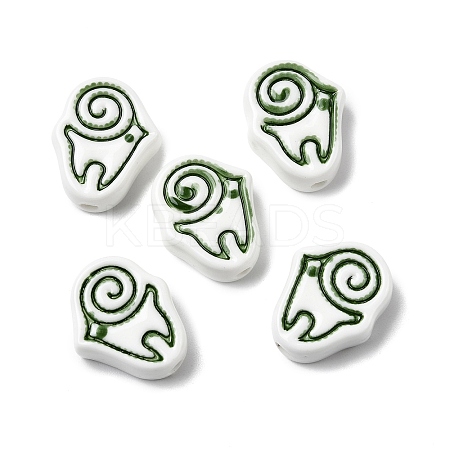 Handmade Porcelain Beads PORC-Z004-01B-1