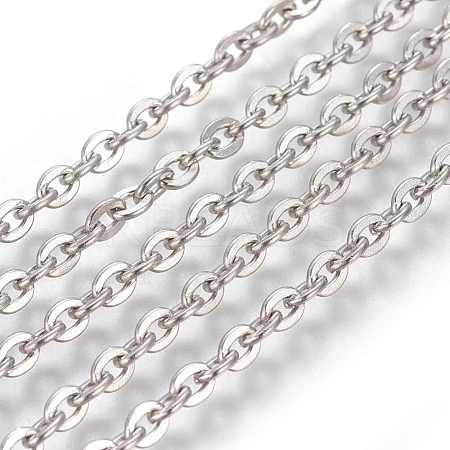 Platinum Color-Plated Iron Cable Chains X-CHT040Y-NF-1