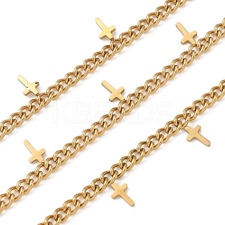 304 Stainless Steel Curb Chains CHS-K017-08A-G-1