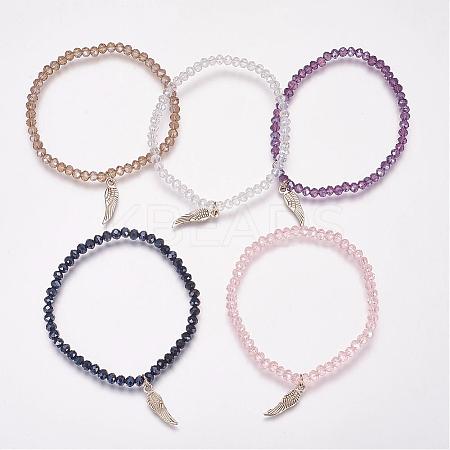 Glass Beads Stretch Bracelets BJEW-PH00854-1