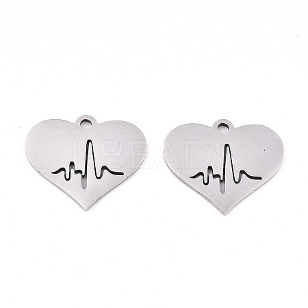 Non-Tarnish 201 Stainless Steel Charms STAS-S081-087-1