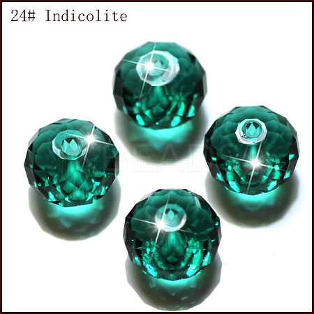 Imitation Austrian Crystal Beads SWAR-F068-4x6mm-24-1