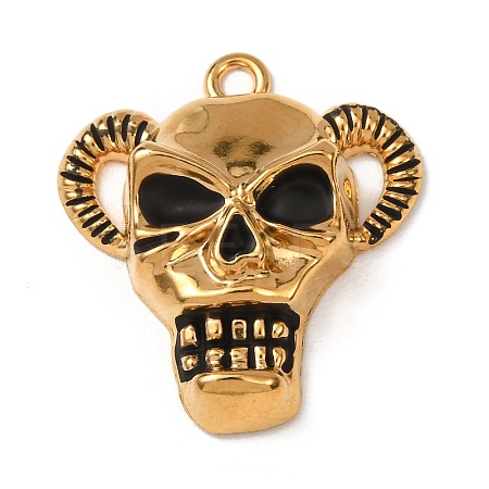 304 Stainless Steel Enamel Pendants STAS-F357-01D-1