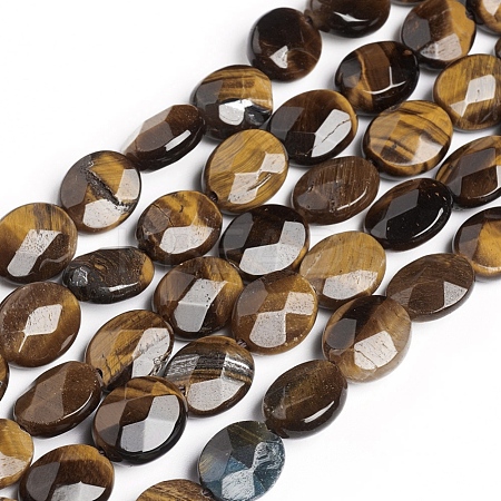 Natural Tiger Eye Beads Strands G-E560-K01-1