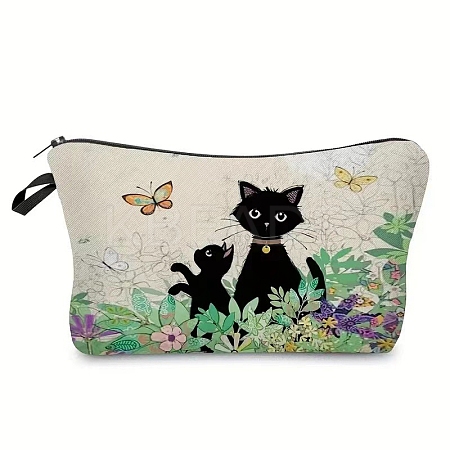 Cat Linen Waterproof Bag PW-WG12205-03-1