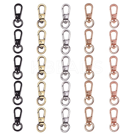 Alloy Swivel Clasps PALLOY-SZ0001-08-1
