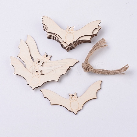 Wooden Ornaments WOOD-WH0101-24-1