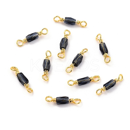 Eco-Friendly Electroplated Glass Links Connectors KK-K260-04G-17-RS-1