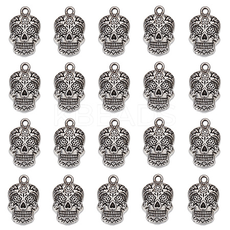 30Pcs Tibetan Style Alloy Pendants FIND-SC0004-58-1