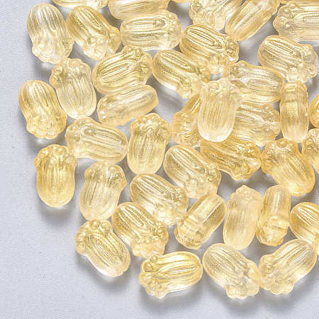Transparent Spray Painted Glass Beads GLAA-S190-004A-05-1