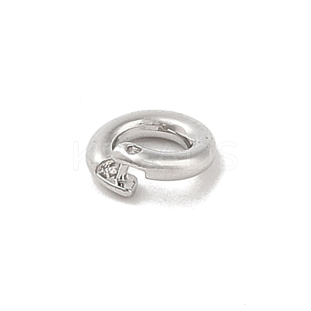 Brass Locking Jump Rings KK-S369-01P-01-1