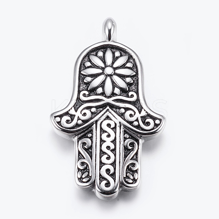 304 Stainless Steel Big Pendants LS-STAS-E424-092AS-1