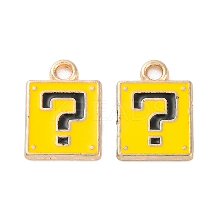 Alloy Enamel Charms ENAM-Q001-08G-02-1