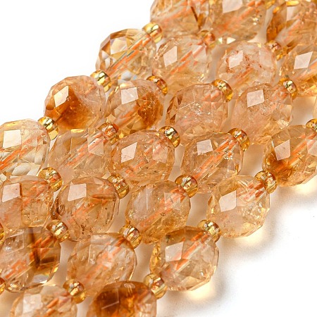 Natural Citrine Beads Strands G-N342-44-1