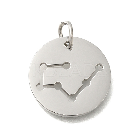 Anti-Tarnish 304 Stainless Steel Pendants STAS-M074-02D-P-1