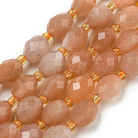 Natural Sunstone Beads Strands G-N342-59-1