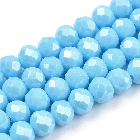 Electroplate Glass Beads Strands LS-EGLA-A034-P6mm-A06-1