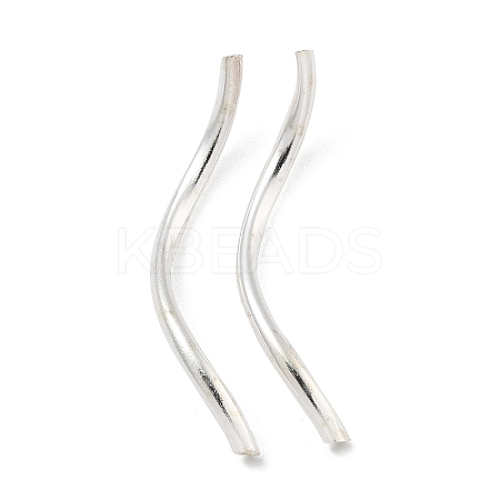 Brass Twist Tube Beads KK-B120-02B-S-1