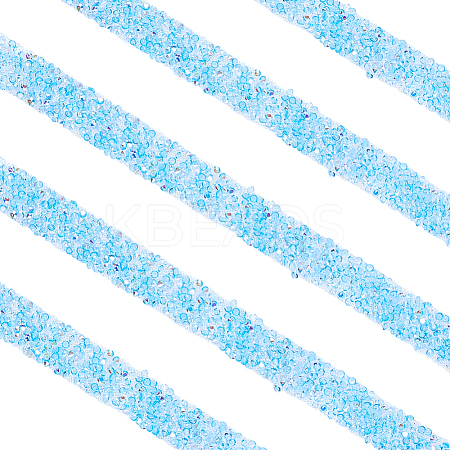 Self Adhesive Resin Rhinestone & Plastic Tape DIY-WH20081-008B-1