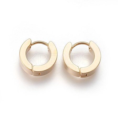 304 Stainless Steel Huggie Hoop Earrings X-EJEW-O087-09A-1
