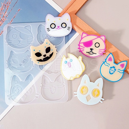 Animal Hair Clips Cabochon Silicone Molds LS-DIY-Q033-03B-1