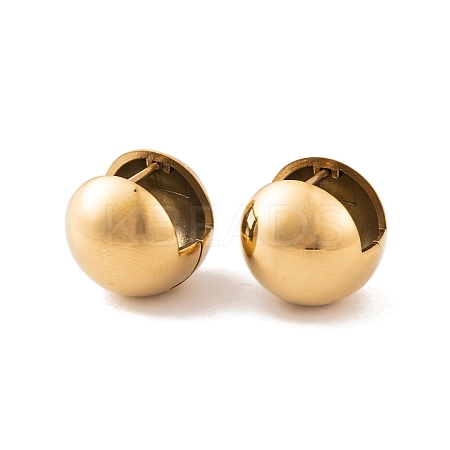 Round 304 Stainless Steel Hoop Earrings for Women LS-EJEW-E311-06G-1