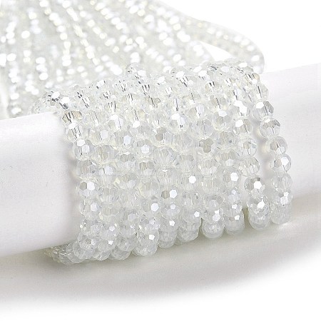 Electroplate Glass Beads Strands EGLA-A035-J4mm-A06-1