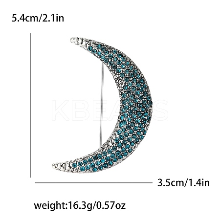 Alloy Rhinestone Brooch for Backpack Clothes PW-WGA54C8-02-1