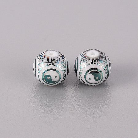 Electroplate Glass Beads LS-EGLA-Q123-012G-1
