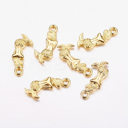 Tibetan Style Alloy Mermaid Pendants LS-TIBEP-5402-G-FF-1