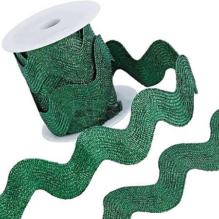 5 Yards Polyester Wavy Fringe Trim Ribbon OCOR-GF0003-45A-1
