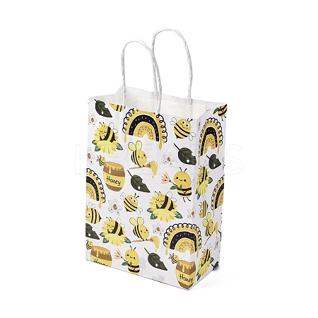 Bees Theme Rectangle Paper Bags CARB-F012-02E-1