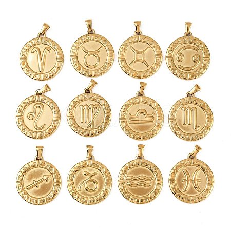 304 Stainless Steel Pendants STAS-C131-04G-1