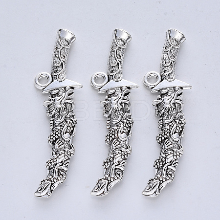 Tibetan Style Alloy Big Pendants TIBE-R316-123AS-RS-1