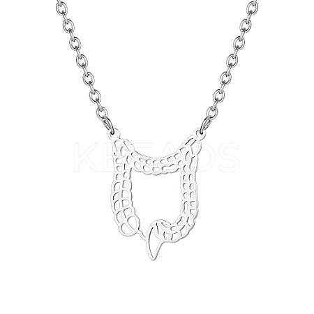 Non-Tarnish 304 Stainless Steel Pendant Necklaces for Women RN1882-2-1